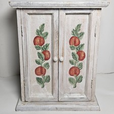 Armadio rustico a muro mela casale legno armadietto medicinali cucina di campagna