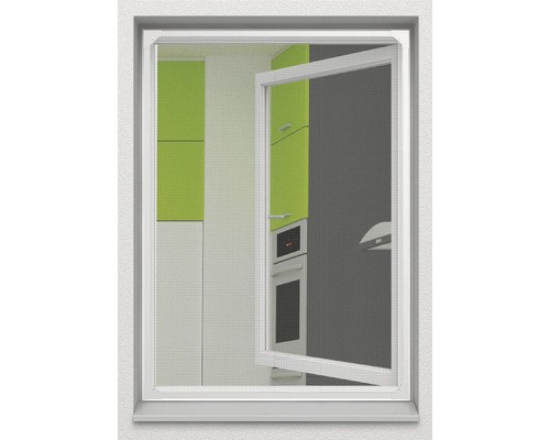 Insektenschutz Home Protect Magnet-Rahmenfenster Ohne Bohren Weiss 100X120 Cm-image