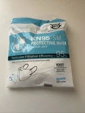 10 Pack POWECOM KN95 SM Small Children Kids Face Mask GB2626-2019 White n95