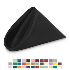 Reusable Cloth Napkins 20" Polyester Cotton Blend Wedding Party Table Decoration