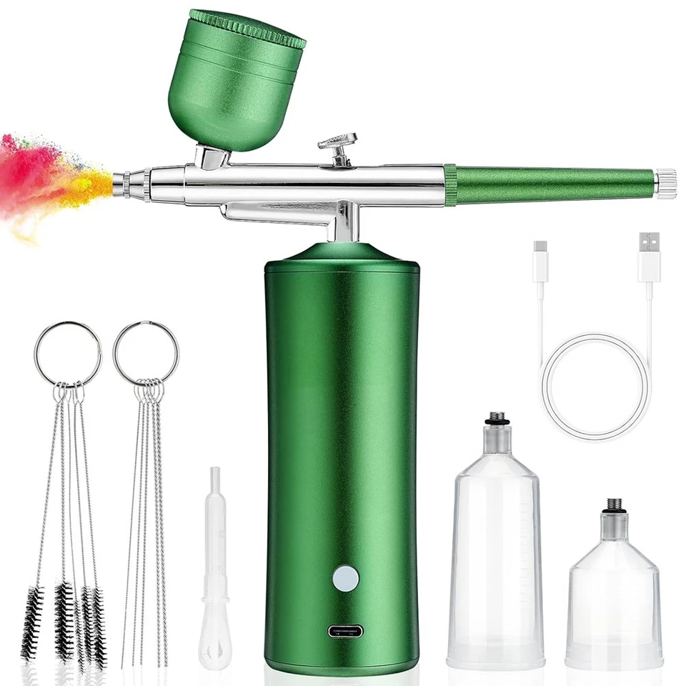 Airbrush-Set mit Kompressor, Verstopfungsfreier Air BrushGun mit 0,3-Mm-Düs7748