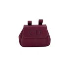 Christian Dior CD Montaigne Burgundy Leather Mini Crossbody Bag #today