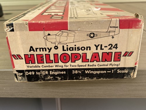 Vintage 1950s BERKELEY'S HELIOPLANE Army Liaison YL-24 RC Airplane Kit - Picture 22 of 22