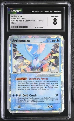 ARTICUNO EX 114/112 HOLO EX FIRE RED & LEAF GREEN POKEMON CGC 8 NM/MINT