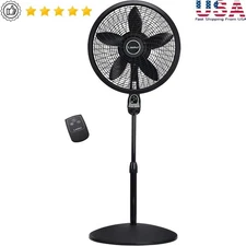 Oscillating Pedestal Fan Adjustable Height Timer Remote Control 3 Speeds New