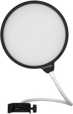 6" Microphone Studio Pop Filter with Clamp - Black/White