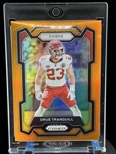 2023 Panini Prizm Drue Tranquill Orange Prizm /249 #156 Kansas City Chiefs￼