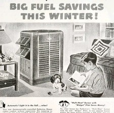 Nuevo aparato de publicidad del departamento de calentador de aceite Perfection 1948 E2H3