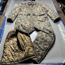 Vtg Trophy Club Mossy Oak Treestand Original Camo Insulated Coveralls Sz XL