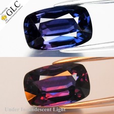 GLC CERTIFIED 2.28ct IF Natural Color Change Sapphire - Heated, Ceylon Gem