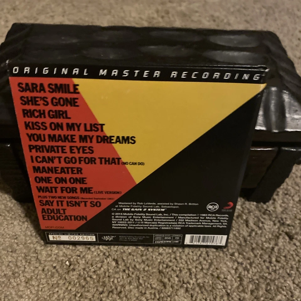 Daryl Hall John Oates Rock ‘N Soul Part 1 MFSL MOFI Gold Hybrid SACD CD Mini LP - Image 3 of 4