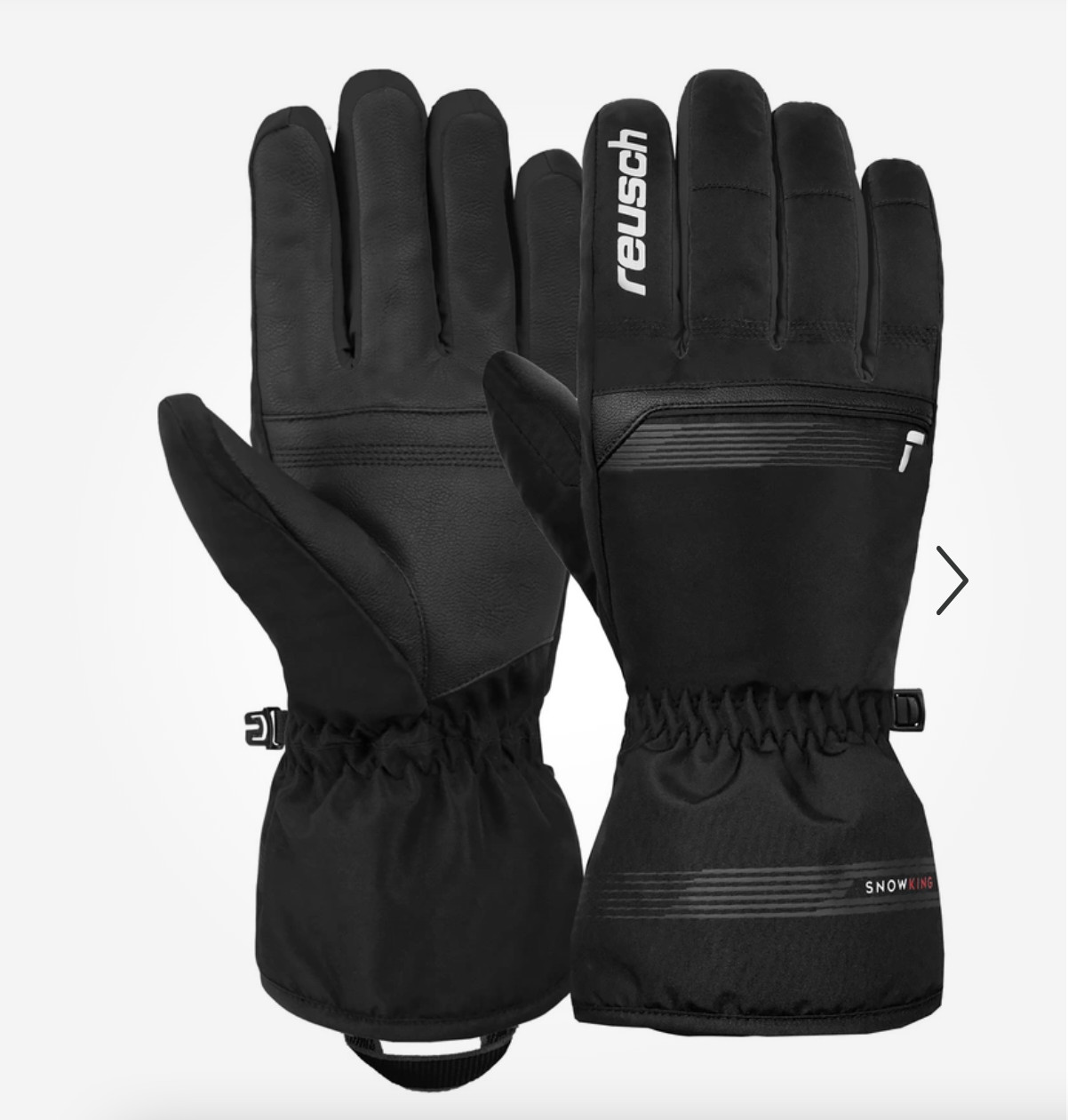 Guantes de esquí Snow King para hombre Reusch negros talla 10 XL