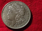 1921 PEACE SILVER DOLLAR AND A US $2 BILL 1976 SERIES DATE STAMPED BY BANK — photo 4