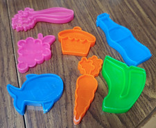 Vintage 1972 Mattel Tuff Stuff Play Food Grocery Kitchen Plastic Colorful