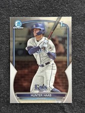 2023 Bowman Draft #BDC-160 Hunter Haas Chrome Tampa Bay Rays