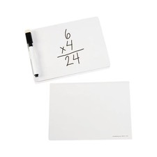 5" x 7" Mini Cardboard Dry Erase Boards with Black Marker - 12 Pc.