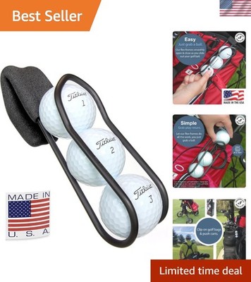 Golf Ball Holder - Pro with Quick-Draw Release Black