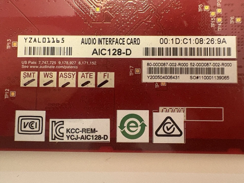 Yamaha AIC128-D Dante Accelerator Audio Interface Card - Image 2 of 4