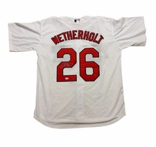 JJ Wetherholt Signed Jersey St. Louis Cardinals Autographed Auto JSA