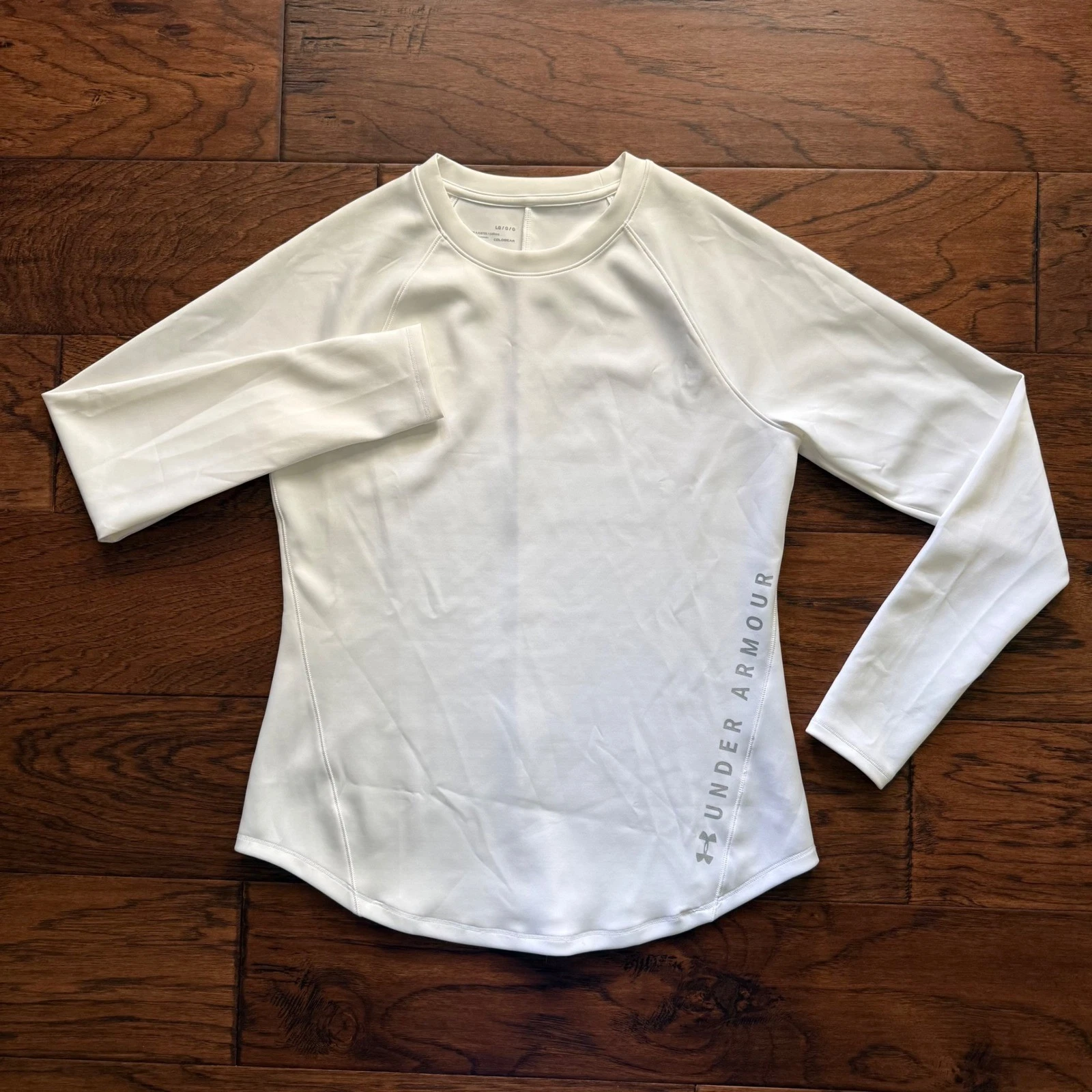 Under Armour ColdGear Fitted Activewear Running Crew Neck Base Top LG