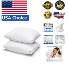 Down Alternative Pillows for Comfort, Set of 2 - Perfect for Sleepers