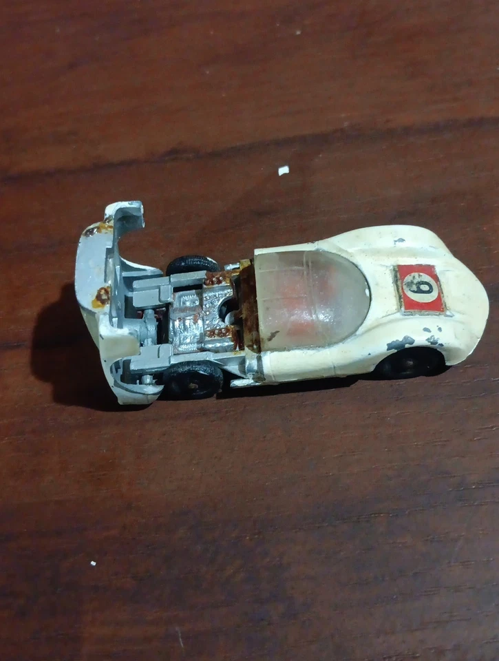 Vintage 1970’s Corgi Juniors Porsche Carrera White 1/64 Red Bottom, Germany.Rare - Image 4 of 4