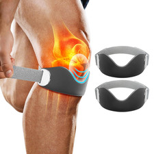 Patellar Tendon Support Strap - 2 Pack Adjustable Non-Slip Patella Band Stabiliz