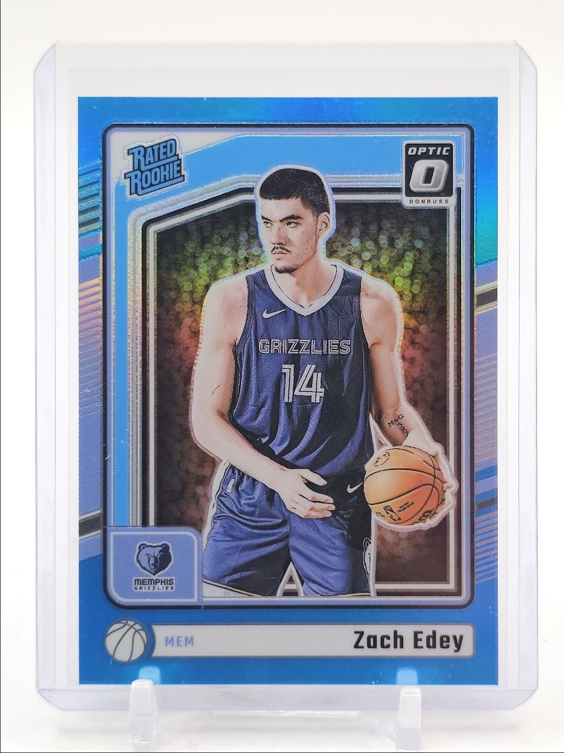 ZACH EDEY 2024-25 DONRUSS OPTIC RATED ROOKIE AQUA PRIZM #288 A RC /225 Q4832