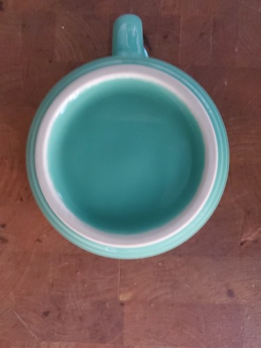 Lindt Stymeist Colorways Mug Aqua Seafoam Green Coral Thumbprint Handle Japan - Picture 8 of 16