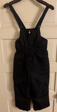 Wonder Nation Kids Black Winter Snow Bib Suit Adjustable Suspenders Size 5T/NP5