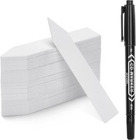 Pflanzschilder 600Stk Weiß Kunststoff Wetterfest 10X2Cm Etiketten FüR Garten