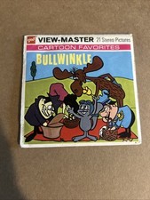 ViewMaster BULLWINKLE GAF 3 Reel Packet 1962 With Mail Order Form B515 Vintage