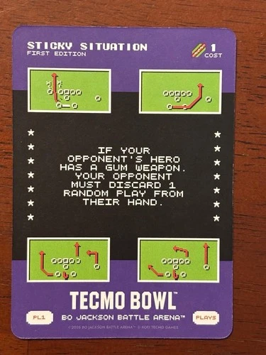 STICKY SITUATION Bo Jackson Battle Arena Tecmo Bowl SSP Play PL1