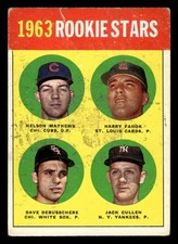 1963 TOPPS DAVE DEBUSSCHERE 54 GOOD RC NELSON MATHEWS HARRY FANOK JACK CULLEN