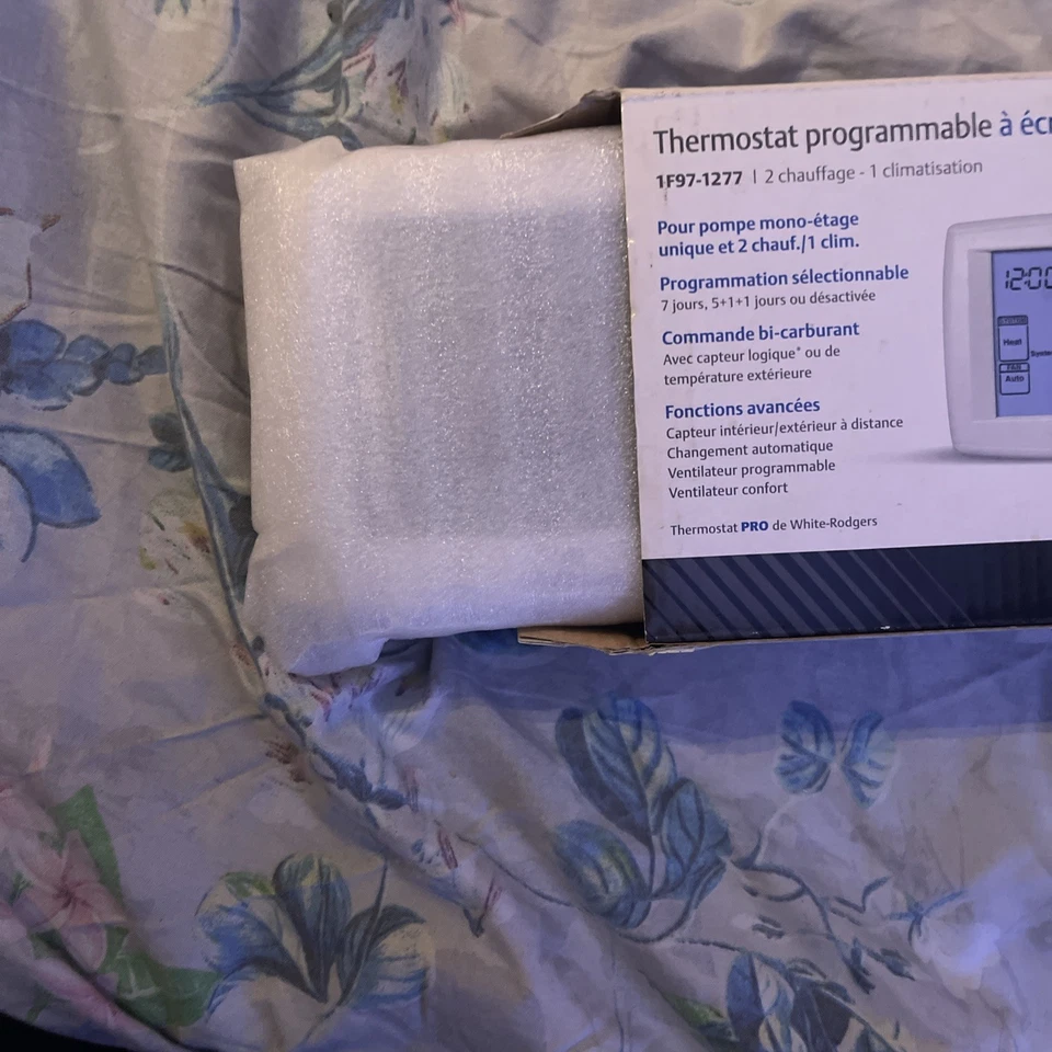 Emerson 1F97-1277 12 pulgadas - Termostato programable de 7 días con pantalla táctil NUEVO Foto 3 de 3