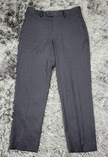 Lauren Ralph Lauren Dress Pants Boys 20R 30W Black Windowpane Check Stretch Logo