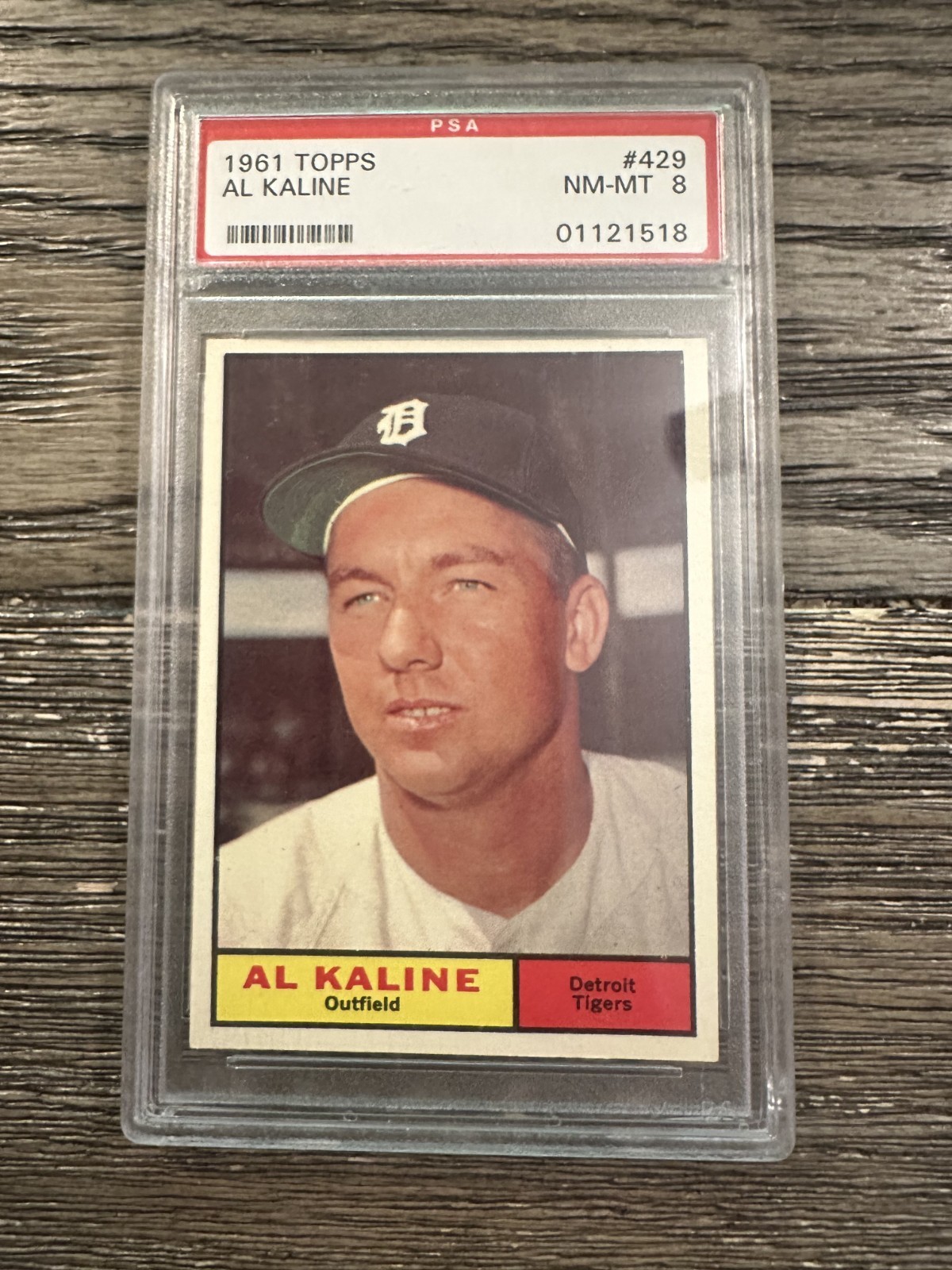 1961 Topps Baseball #429 Al Kaline PSA NM 8