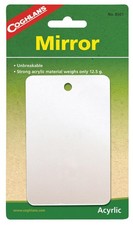 Coghlan's Featherweight Acrylic Mirror 2-3/4x4-1/4in Unbreakable Camping