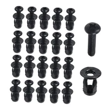  20 Pcs Expansion Screw Petal Nut Jack Nuts Petal Shape Steel Nut M6 x 20mm