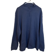 Alfani Men  s Blue 1/4 Zip Performance Sweater Size XXL