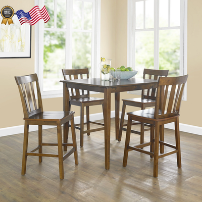Dining Set Mission Counter Height Solid Wood Cherry Color for