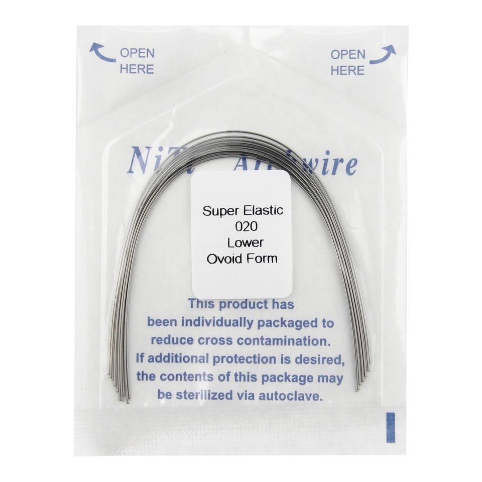 Dental Orthodontic Niti Super Elastic Arch Wires Ovoid Form 012 014 016 ...