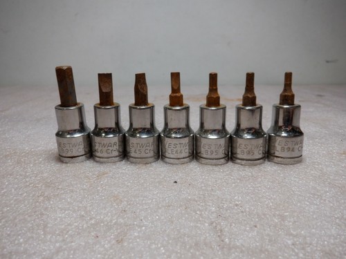 SET OF 7 S.A.E. WESTWARD SOCKET BITS - Picture 2 of 4