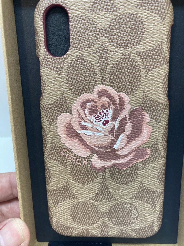 New Coach Signature Rose iPhone X/XS Case 33019 Discontinued Free Shipping NIB - Image 3 of 4