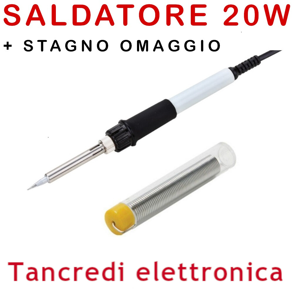 SALDATORE 230V 20W ZD-23 SALDATURA PER ELETTRONICA CIRCUITI RESISTENZA CERAMICA