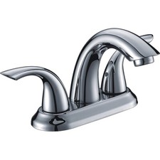 CMI Grand 2 Handle Bathroom Faucet Chrome Finish 4" Center w Drain 201-6592