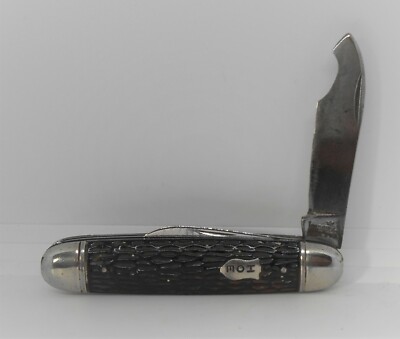 ヴィンテージナイフ(vintage knife) 2本セット Vintage Ulster Jack Knife / Pocket Knife, 2 Blade, Jigged Delrin