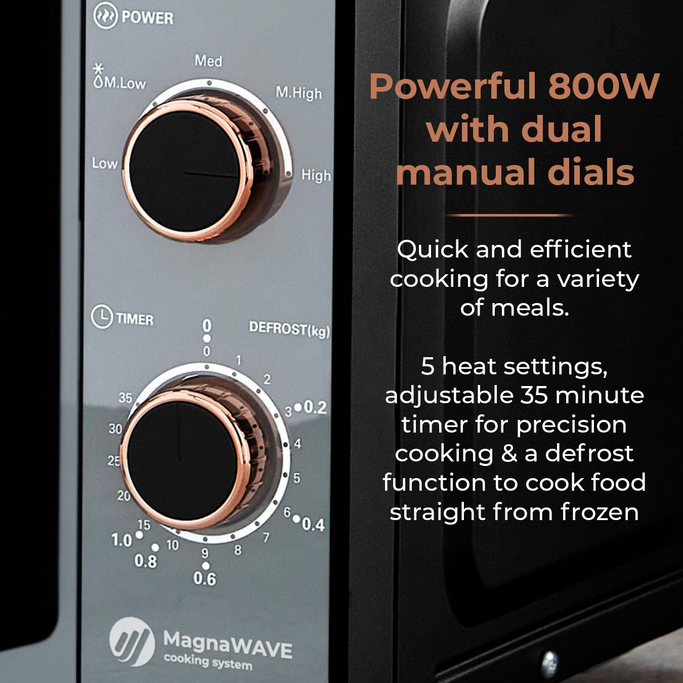 Tower Cavaletto Black & Rose Gold Pyramid Kettle 2 Slice Toaster