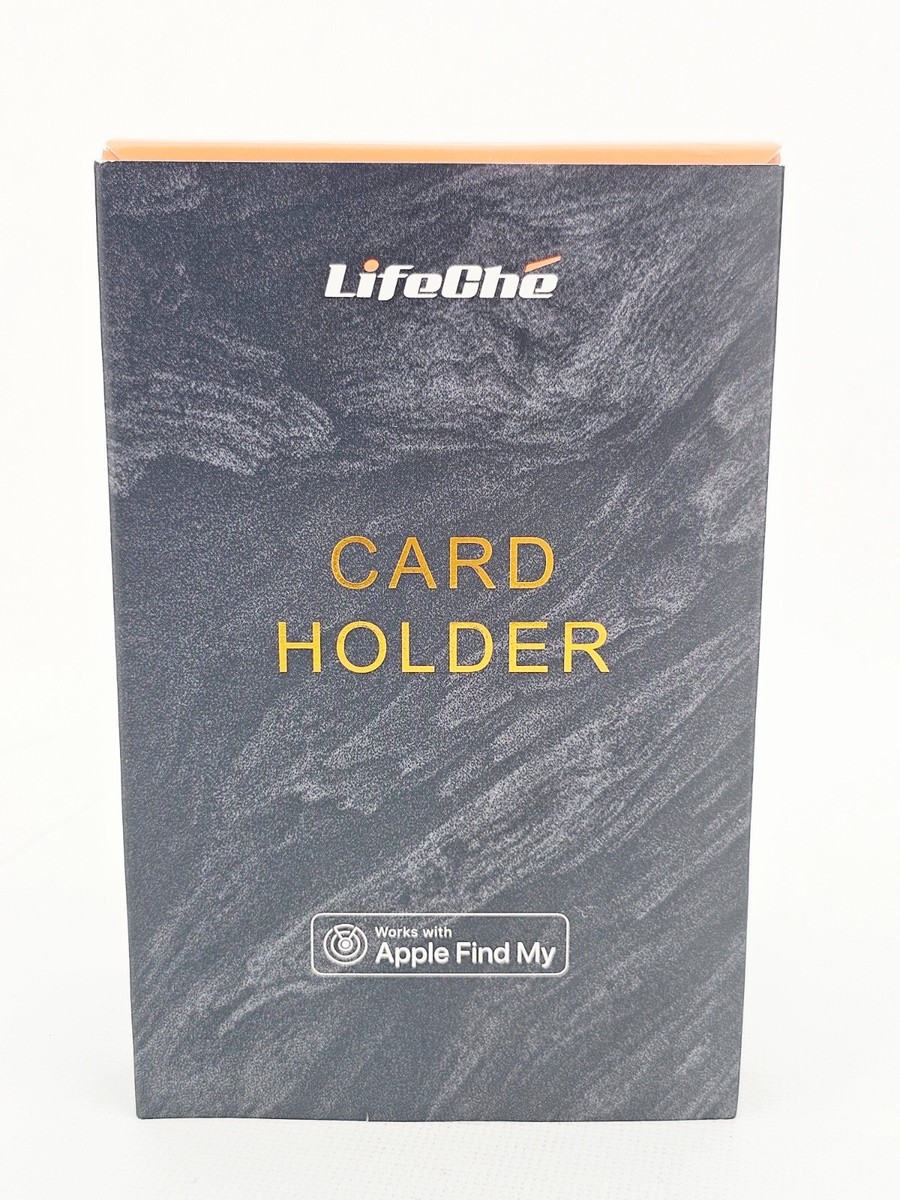 youmemobile石垣life supporter ブラックカード LifeChe Card Holder Wallet Tracker RFID Blocking Apple Find My