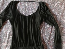 Maglia top viscosa Intimissimi scollo schiena nera
